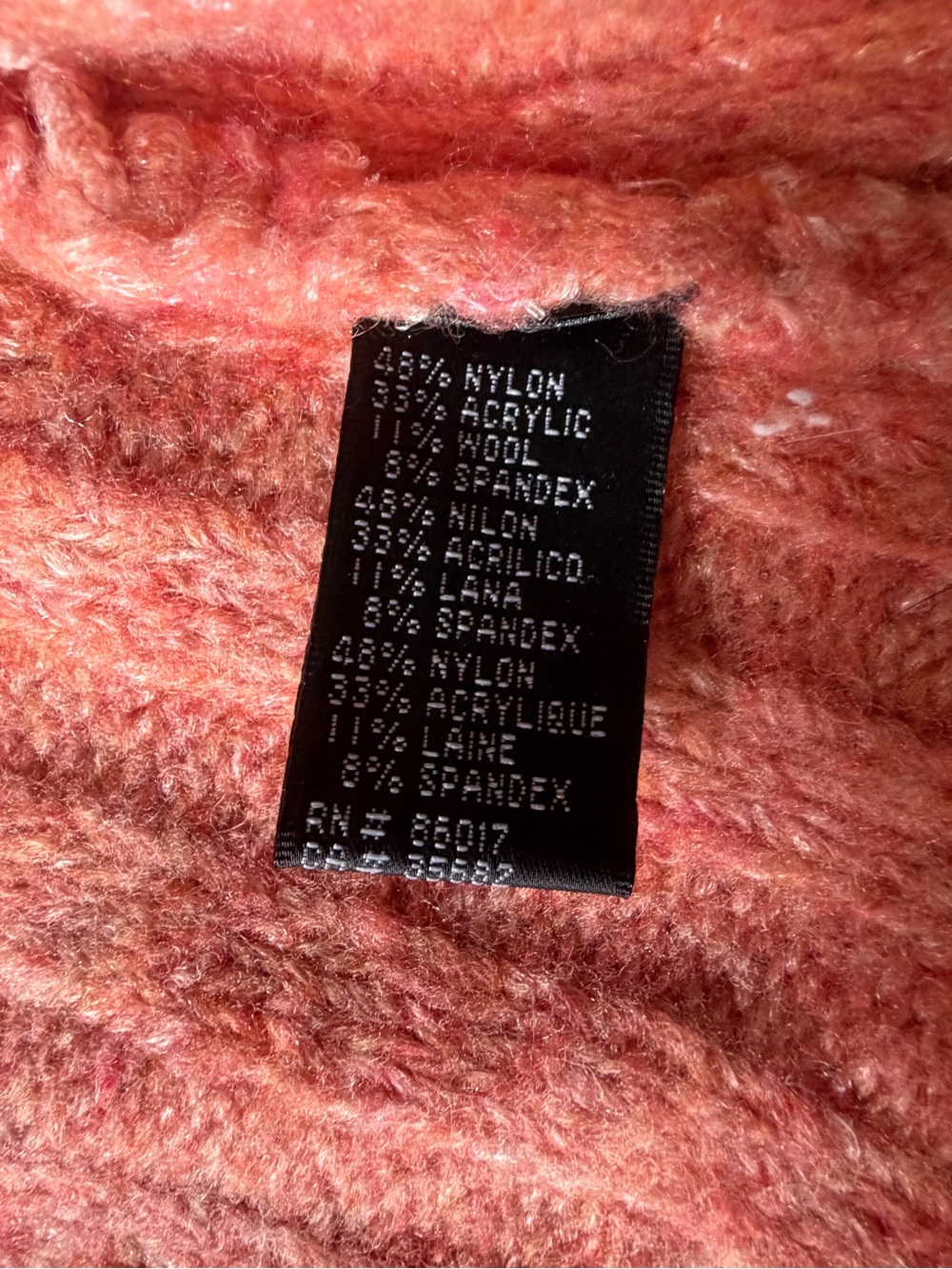 Y2K bebe Coral Shrug Bolero Cardigan Shawl Collar Pointelle Knit Fuzzy Cropped - Picture 7 of 7